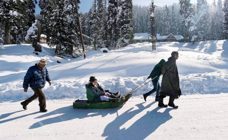 Kashmir During The Winter Months:
